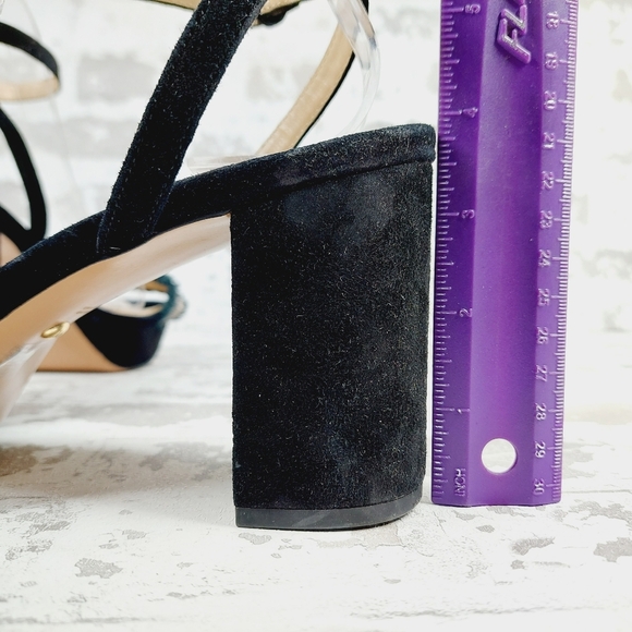 New PELLE MODA Ames Black Leather Ankle Strap Platform Sandal V804 - Picture 9 of 14